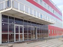 Алюминиевая  автоматическая дверь с  приводом Nabco (Япония)